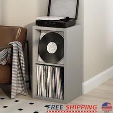 Vinyl Record Player Stand Storage Shelf Media Organization Utility Cabinet New