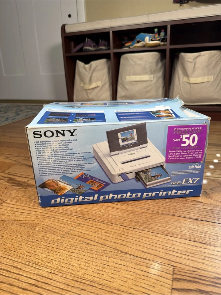 Sony DPP-EX7 Digital Color Photo Printer w/ Dye-Sublimation Technology - Image 2 of 4