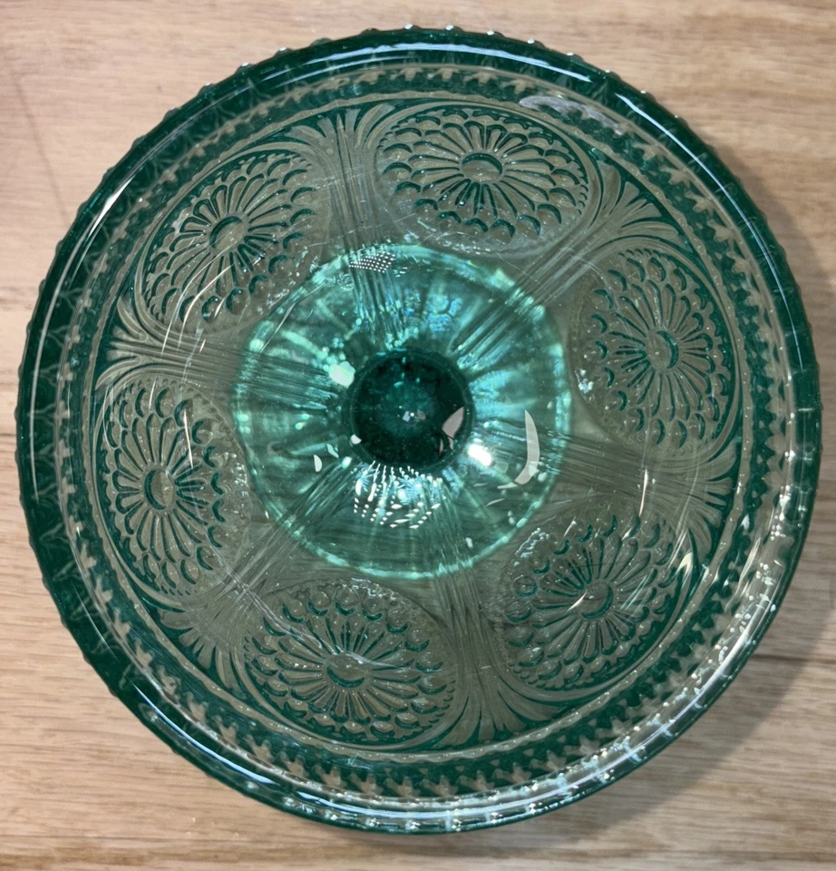 Conjunto de 4 tigelas de sorvete Pioneer Woman ADELINE turquesa azul-petróleo pés sundae xícara - Imagem 4 de 4