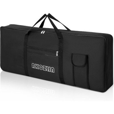 Keyboard-Tasche Gepolstert Tragbar Schwarz für 61-88 Tasten Gigbag Klavier