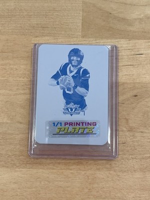 Nicco Marchiol 2025 Leaf Eclectic Football Signature Series 1/1 Printing Plate