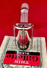 Vtg. 1959 GILLETTE 195 Adjustable Fat Boy Razor NOS Blade SWEET $.99 START NR!