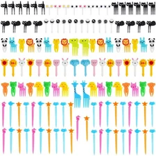 USA 106PCS Animal Food Picks for Kids Lunch Accessories Fun Kids Food Picks