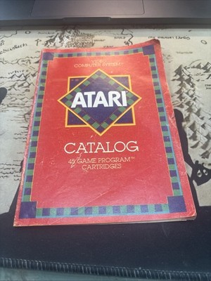 Vintage 1981 ATARI video game catalog