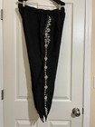 Johnny Was Los Angeles Linen Embroidered Jogger Elastic Drawstring Pants Large — photo 9