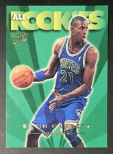 Kevin Garnett 1995-96 Fleer Ultra ALL-ROOKIES Rookie Insert Card (no.3). rookie card picture