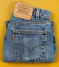 Vintage Levis 550 Jeans Mens 31x32 31x30 Blue Orange Tab 90's 1997 Relaxed Fit