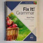 IEW Fix It! Grammar Nose Tree Teacher's Manual Level 1 Institute for Excellence
