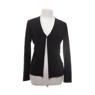 Strickjacke, Damen, Größe: M, Schwarz, Acetat/Elasthan/Nylon, Einfarbig #BEa