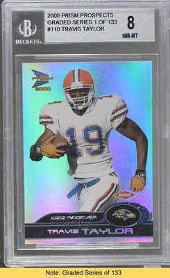 2000 Prism Prospects Rookie 96/1000 Travis Taylor #110 Rookie RC READ 2u3