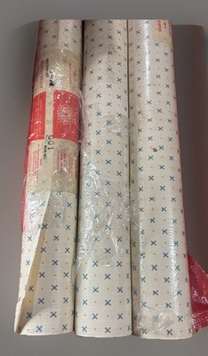Vintage Vicoa Vinyl Wallcovering Double Roll 70sq Ft Pattern # 1478 Set Of 3