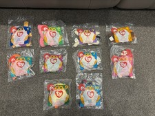 1997 McDonald's TY Teenie Beanie Babies Complete Set of 10 Sealed Original Bags