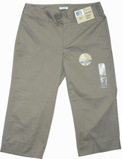 NWT DOCKERS Size 6 Brown CAPRI Leg20 STRETCH COTTON KHAKIS Pants NEW WOMENS