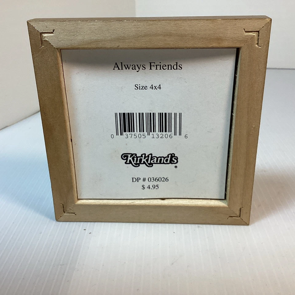 Vintage Tiny Framed Picture, Always Friend, Now & Forever. Kirkland’s 4x4 - Image 2 of 4