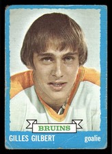 1973-74 Topps Gilles Gilbert RC #74 - Boston Bruins - (Low Grade)