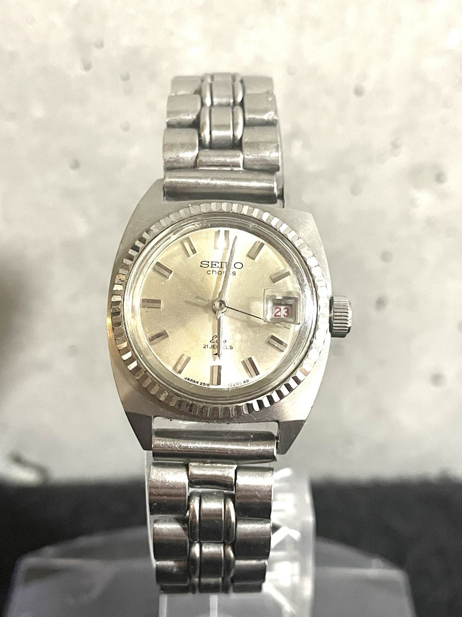 ★新品同様 60s SEIKO コーラス 手巻き 純正竜頭 日本製 腕時計 60s セイコー コーラス 手巻 純正ブレス 腕時計 アンティーク