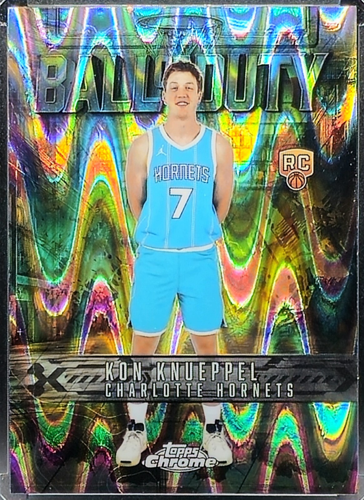 KON KNUEPPEL 2025-26 Topps Chrome BALL OF DUTY ROOKIE RAYWAVE REFRACTOR