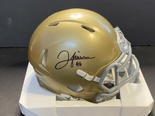 Jordan Faison Notre Dame Fighting Irish Autographed Mini Helmet Schwartz COA