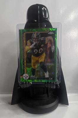 2025 Topps Chrome T.J. Watt Steelers #258 “Green Lava” 73/99
