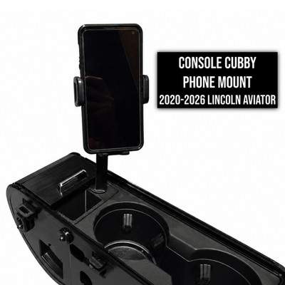 Console Cubby Phone Mount for 2020-2026 Lincoln Aviator
