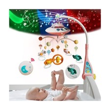 Baby Musical Crib Mobile with Night Lights and Relaxing Music,Hanging Rotatin...