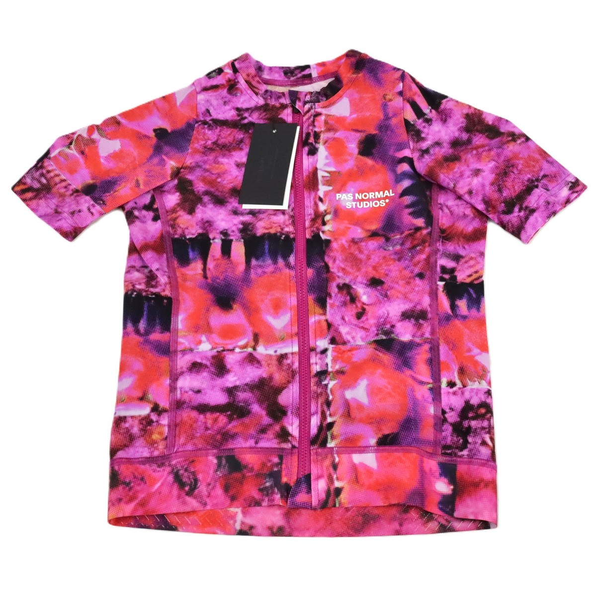 Pas Normal Studios Essential Bikers Jersey In Kaleidoscope Pink