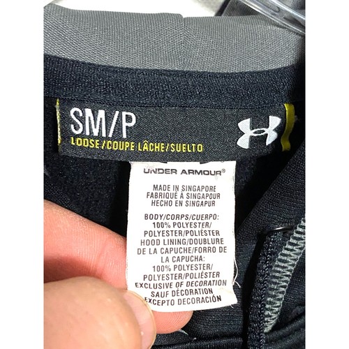 Under Armour Black Loose Hoodie Sweatshirt Pullover Athleisure Sporty Mens Small - Picture 7 of 8