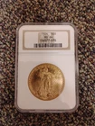 One Ounce $20 Gold Coin American Saint Gauden Double Eagle (1924)