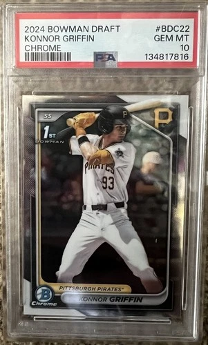 2024 Bowman Draft Chrome Konnor Griffin #BDC-22 (RC) PSA 10 GEM MINT