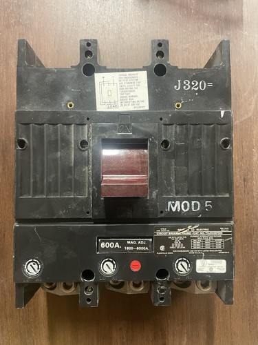 General Electric 600 AMP Circuit Breaker with 600 AMP trip THJK636F000