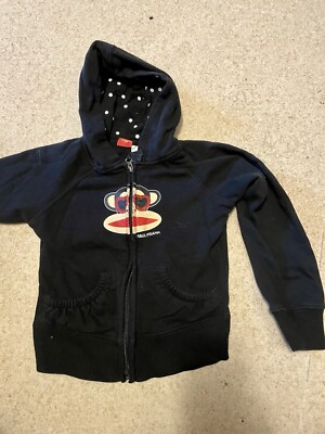 Paul Frank zip Sweatshirt, Kids Size Small Monkey Sweater Hoodie