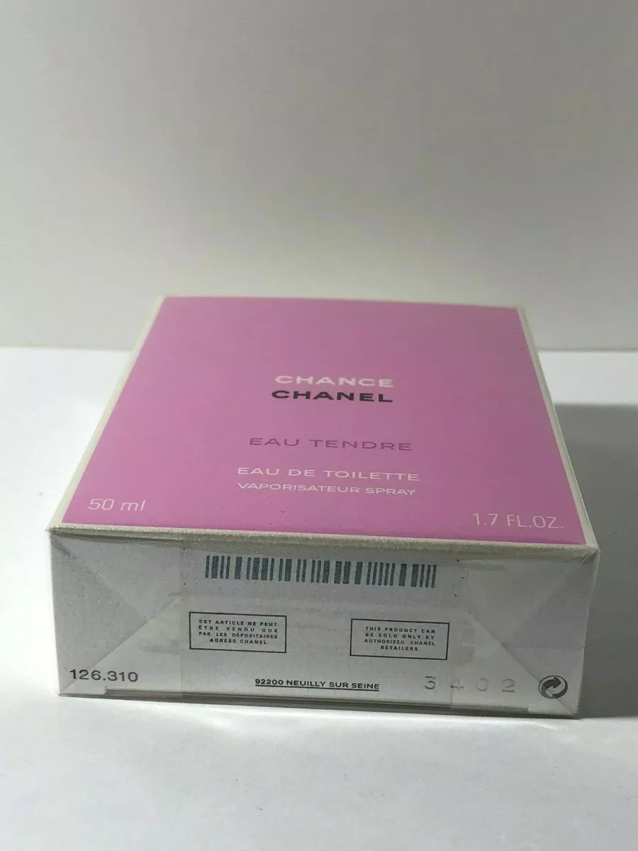 CHANCE CHANEL EAU TENDRE EAU DE TOILETTE SPRAY 1.7oz (50ml) FACTORY SEALED