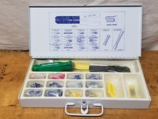 Sure-Crimp Connector Terminal And Tool Kit W/tool And Stripper Metal Case