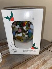 Zorza Hand Made Glass Ornament Poland Mouthblown 4" Christmas Ball New In Box