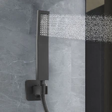 Brass Shower Head Hand-Held Shower Wand Handheld Shower Head Matte Black