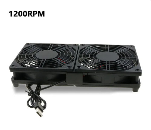 Router Cooling Fan DIY PC Cooler TV Box Wireless Silent Quiet DC 5V USB Power - 第 14/14 張圖片