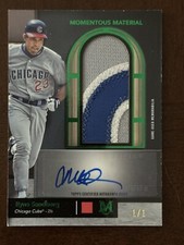2024 ryan sandburg momentous material patch auto 1/1 emerald