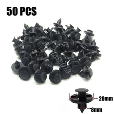 50x Car Bumper Retainer Clips Fender Body Door Trim Panel Hood Push Clip Screw