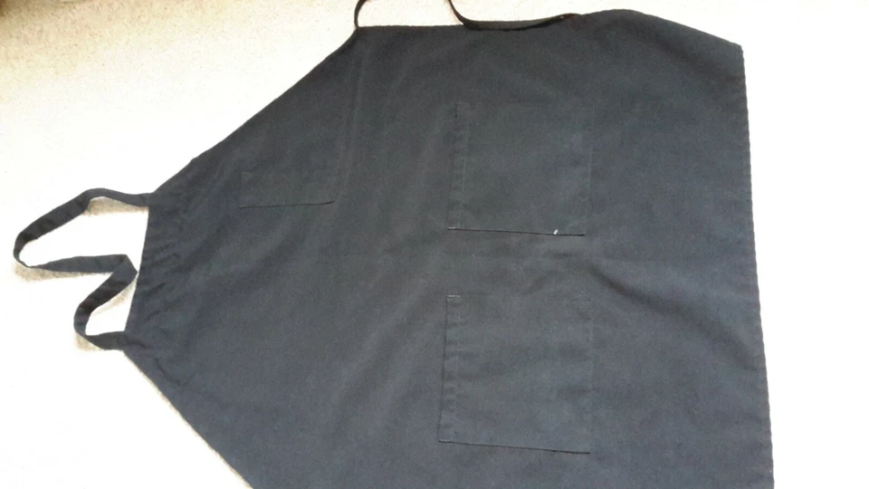 Delantal babero Infinity By Pinnacle adulto talla única negro poliéster delantero/bolígrafo/bolsillos Foto 3 de 4