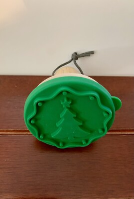 Birkmann Green Christmas Tree Wooden Cookie 3'' Stamp German Stamp - Press