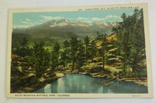 Vintage Postcard ~ Gem Lake Longs Peak Rocky Mountain National Park~ Colorado