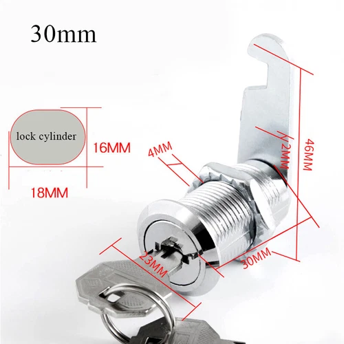 16–30 Mm Nockenschloss Für Tür Schublade Schrank Briefkasten Schließfach DE NEU - Bild 23 von 33