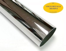 Tubo tondo Acciaio Inox 304 mm 101x2,0 Lucido (tipo cromato) hobby brico fresa