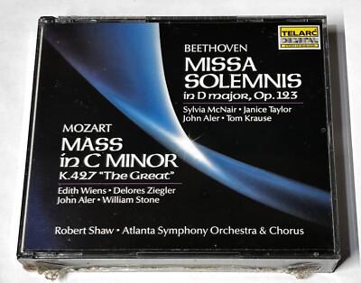 Beethoven: Missa Solemnis in D Major, Op. 123, Mozart Mass in C Minor K. 427 CD