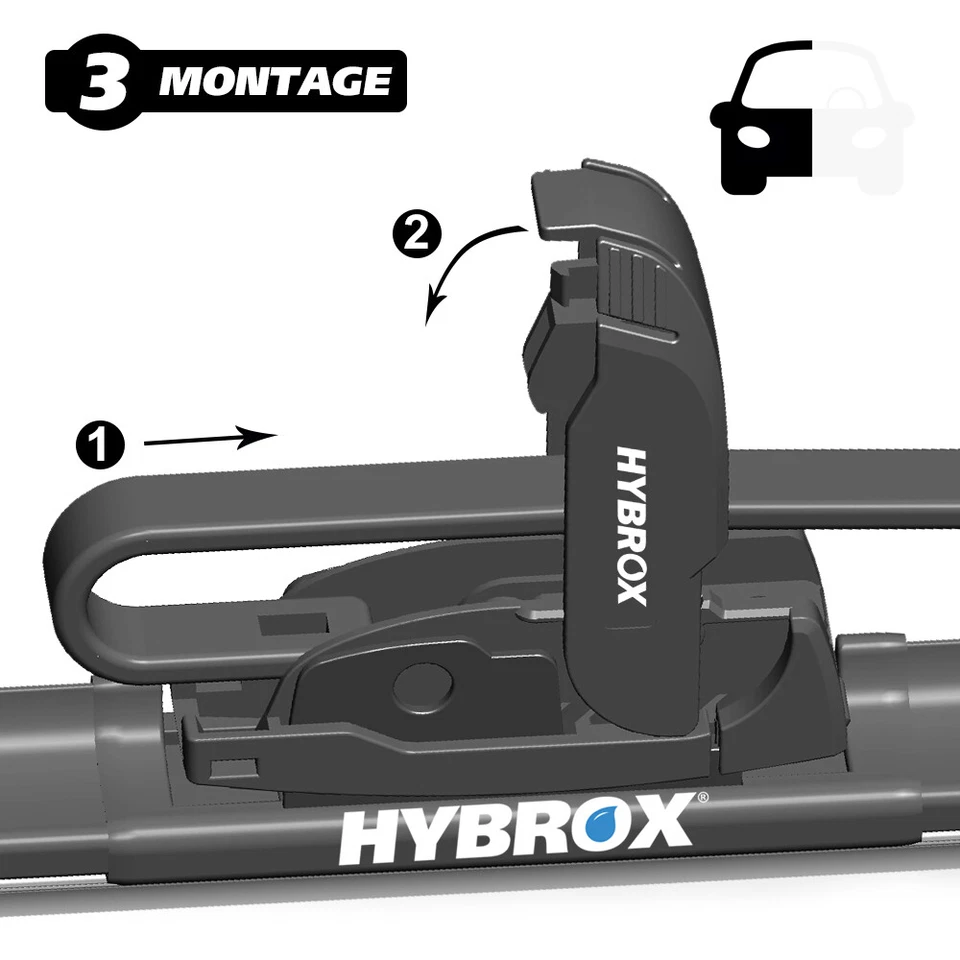 HYBROX Scheibenwischer für BMW 7er - Typ E32, E38 - Bild 4 von 4