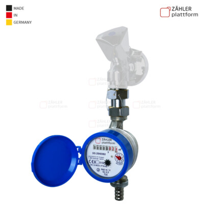 Garten Zapfhahnzähler Wasserzähler 1/2'' 110mm Eichung 2026 Wasseruhr frostsicher