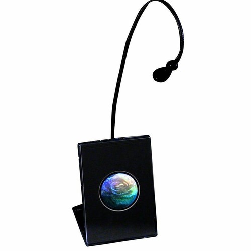 Blooming Rose Small Round Hologram Picture LIGHTED DESK STAND, 3D Embossed Type - Picture 2 of 7