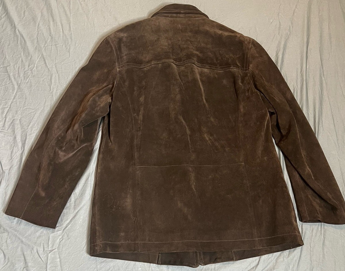 美品XL✨'90s J.CREW LEATHER CARCOAT BLACK J.CREW Vintage Men's Leather Black Insulated 1990s Car Coat