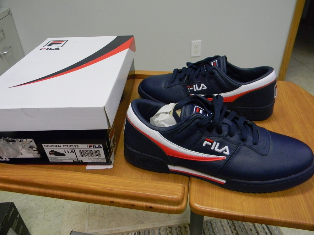 FILA ORIGINAL FITNESS Men's NEW Medium Width- Size 11.5 - Navy, White & Red