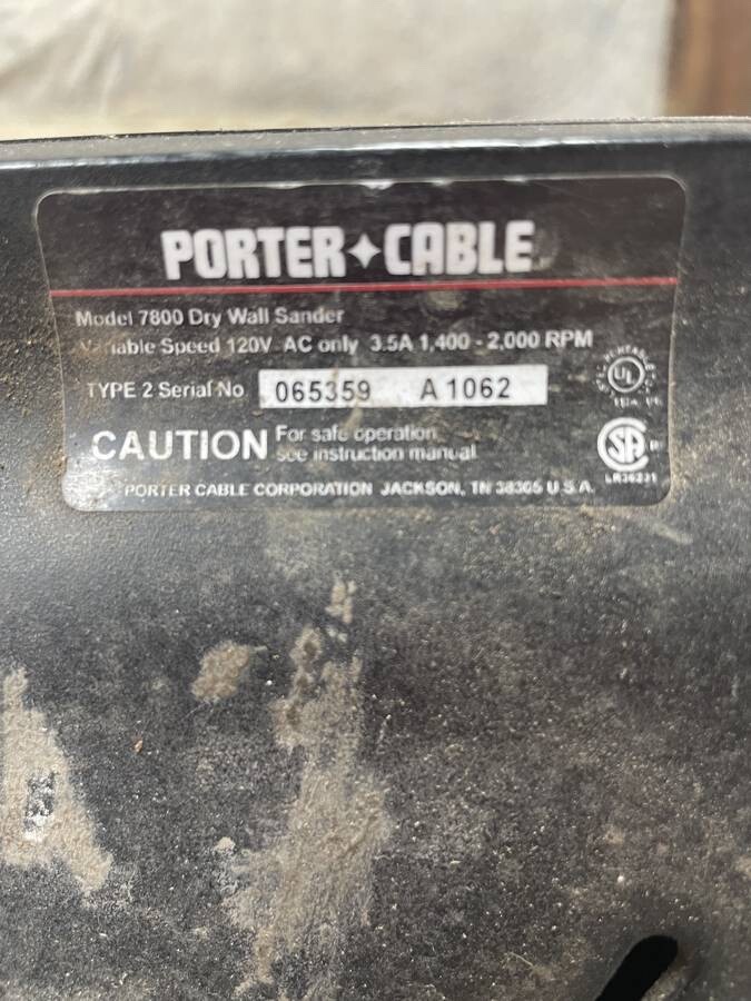 PorterCable 7800 Drywall Sander eBay